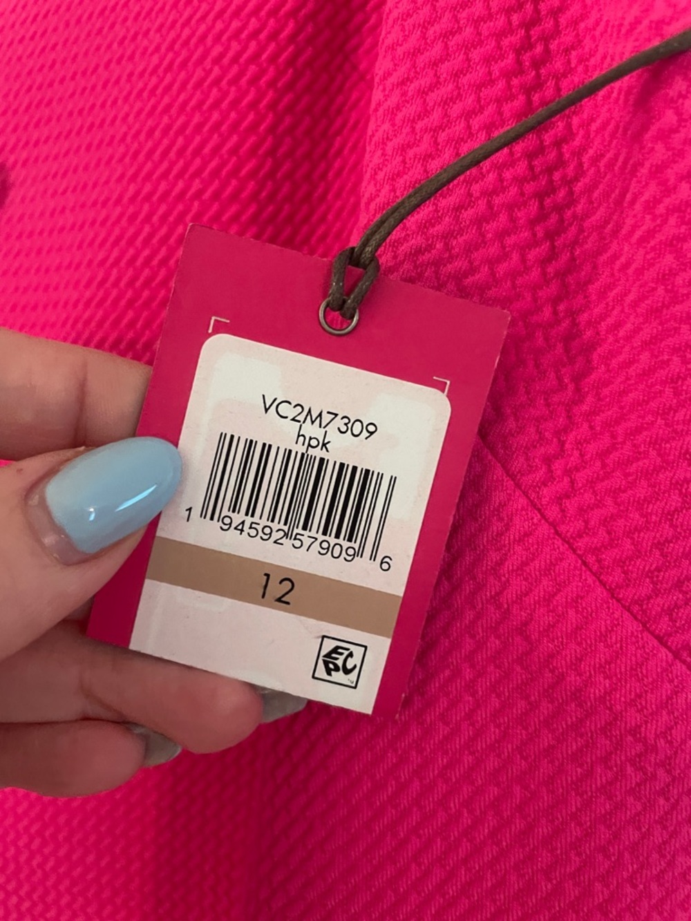 Vince Camuto Hot Pink Embroidered Shift Dress NWT Size 12 - Picture 3 of 3